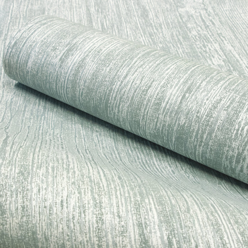 Arisdelsy Metallic Wooden Plank 10.05m x 53cm Textured Wallpaper Roll, Blue