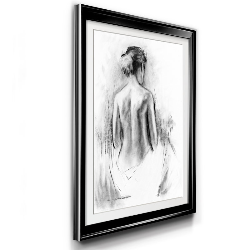 Soft Silhouette III - Cadre photo, reproduction d'art sur papier, H 18,5 po x l 24,5 po x P 1,5 po, Noir