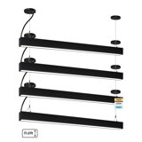 Commercial Grade 4" LED Linkable Linear Lights, 3CCT Commercial Ceiling Lighting, 6500LM, Dimmable