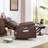 Olmead 35.8" W Top-Grain Genuine Leather Power Recliner-1464310776