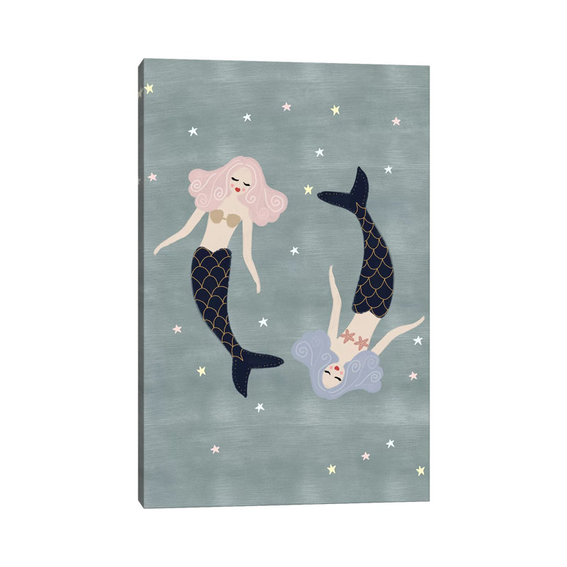Light Mermaids by Leah Straatsma - Wrapped Canvas Print, 66.04 cm H x 45.72 cm W x 1.91 cm D