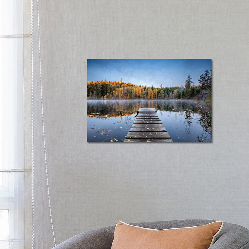 Autumn Pier by Keller - Wrapped Canvas Print, 66.04 cm H x 45.72 cm W