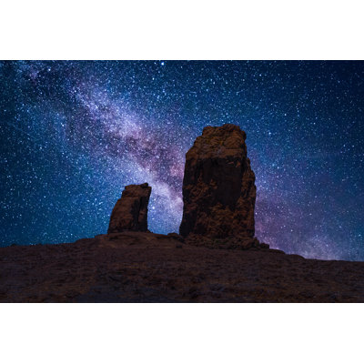 Roque Nublo (Clouded Rock) by Ultima_Gaina - Wrapped Canvas Print