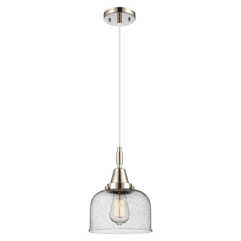 Downtown Urban - Caden Almitra - Mini-luminaire suspendu à cordon 1 lumière - Abat-jour, H 131,88 po x l 8 po x P 8 po