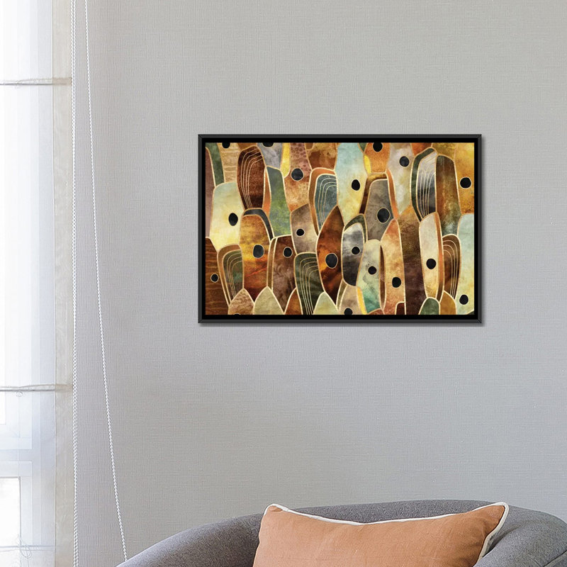 "Cèpe II" par Elisabeth Fredricksson, impression sur toile tendue, H 18 po x l 26 po x P 1,5 po, Toile avec cadre noir