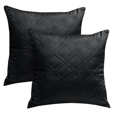 Aspire Homeware Diamond-Pattern Square Velvet Cushion Cover
