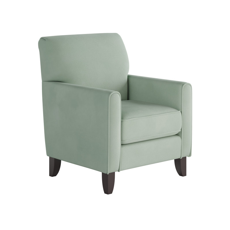 Aravis 30" Wide Polyester Armchair, Bella Eucalyptus Polyester