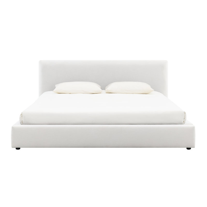 Pisgah Upholstered Bed, King, White