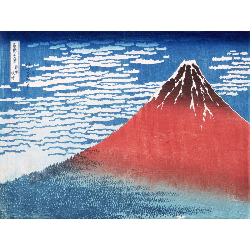 Fine Wind, Clear Morning by Katsushika Hokusai - Wrapped Canvas Painting, 70cm H x 100cm W x 4cm D