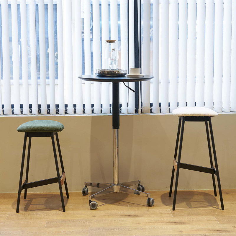 Table basse mobile 42,90 "réglable sur 360 °, Noir