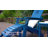 Folding Adirondack Chair, Wood Texture, Cup Holder, All-Weather HDPE for Poolside/Lawn, Gray-2030229439