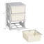Unité de rangement pour enfant à 3 niveaux avec 3 tiroirs de rangement crème