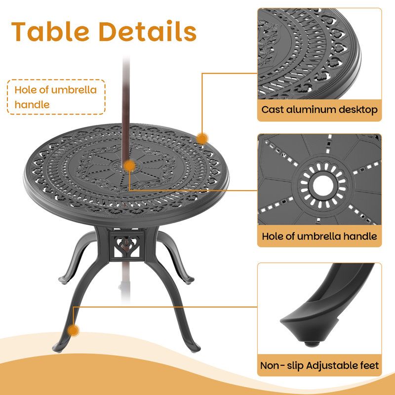 Table de salle à manger extérieure Massicotte