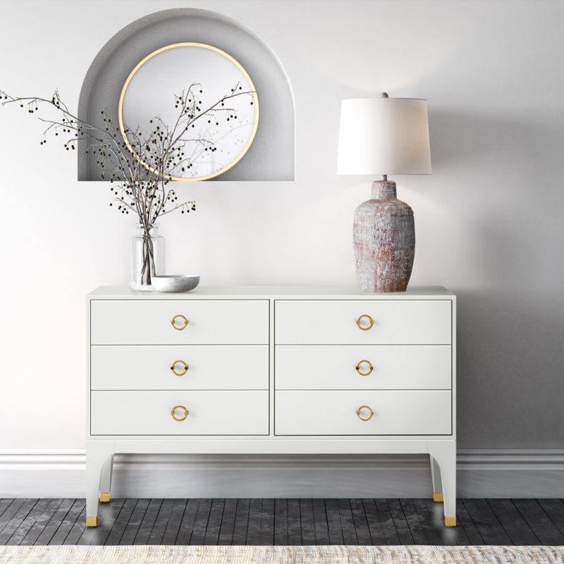 Longhin 56'' W 6 - Drawer Dresser, White