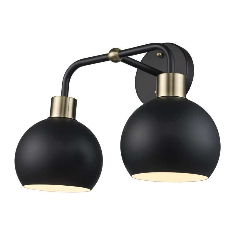 Éclairage pour meuble-lavabo à intensité variable Pupo, Noir, 2