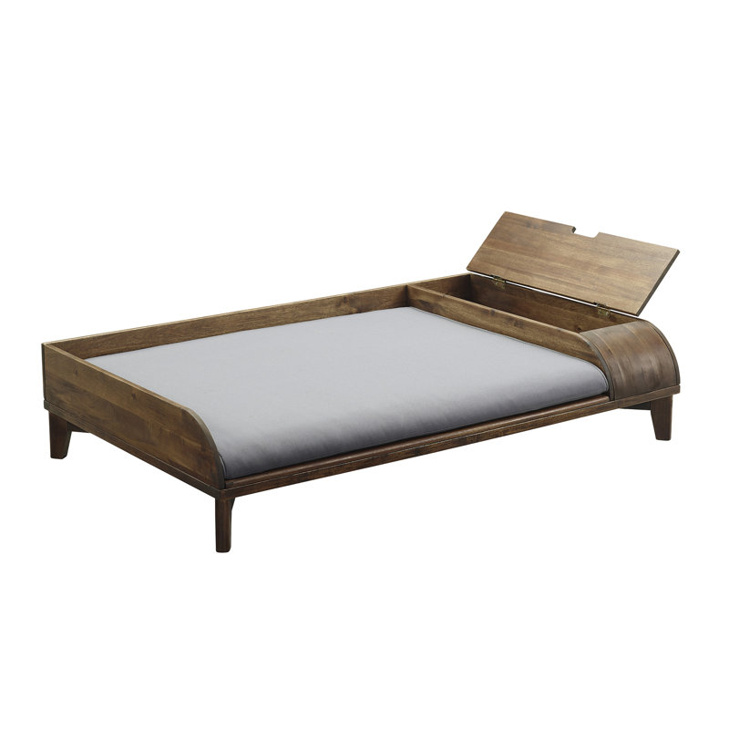 Canapé pour chien avec rangement Oakgrove, Grand (l 44,5 po x P 27,5 po x H 9,5 po)