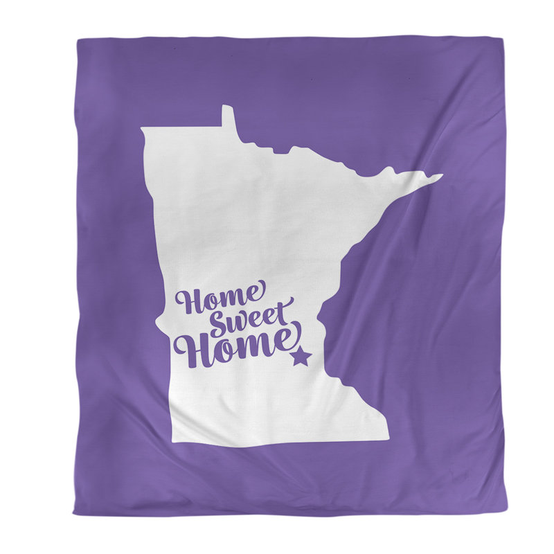 Housse de couette simple pour la maison Minneapolis, Polyester brossé, Housse de couette simple TG, Mauve