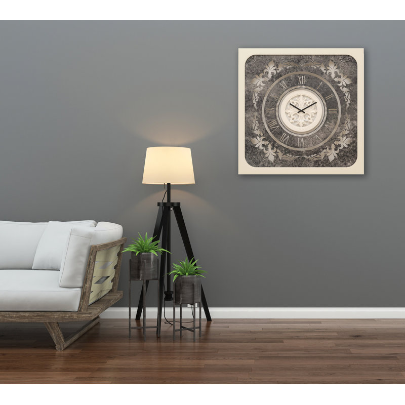Alizaya Wood Wall Clock, 80cm H x 80cm W