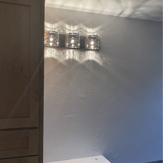 Mascher 3 - Light Dimmable Vanity Light, Polished Chrome/White