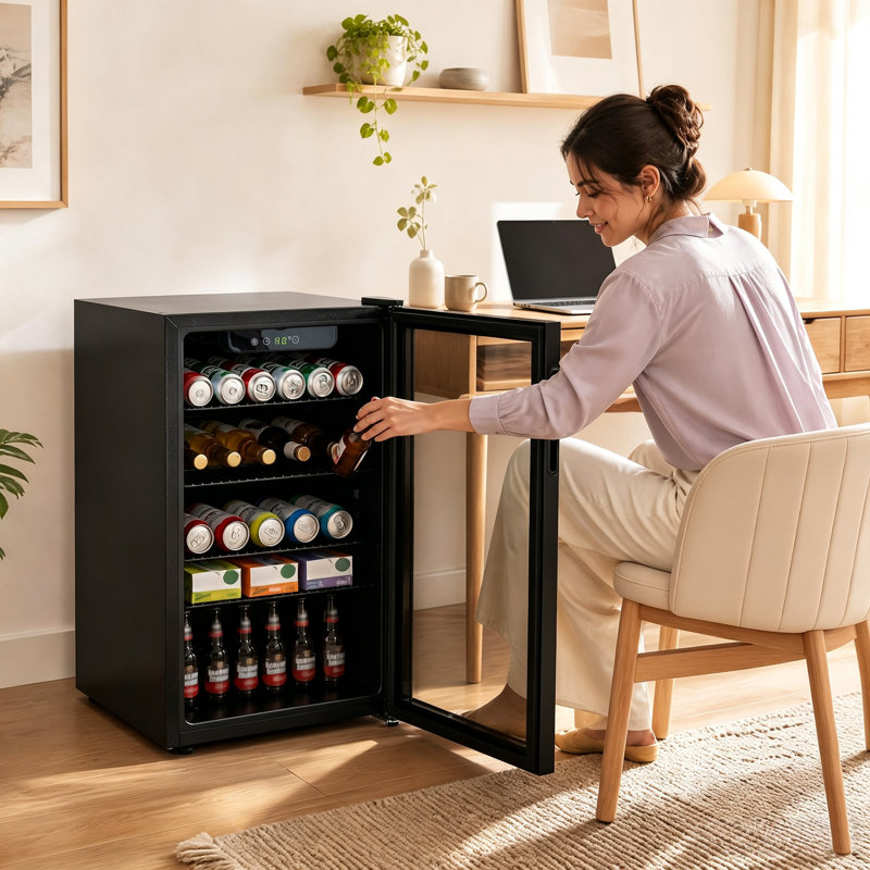 Mini-frigo à boissons 120 canettes (bière, vin, soda)