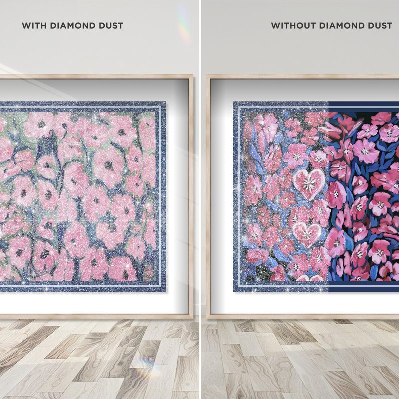 Forever Blooming Set Set by Oliver Gal, 43"H x 43"W, Natural Oak Shadowbox
