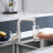 Single Handle Pull Out Sprayer Stainless Steel Kitchen Faucet-103539534