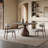 Modern minimalist table and chair combination