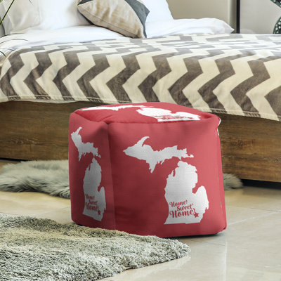 Upholstered Polyester Blend Cube