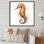 Corail hippocampe II - animaux, art mural sur toile