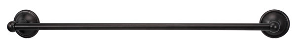 Barre à serviettes murale Stiner, Bronze, H 2,63 po x L 24 po x P 3,13 po
