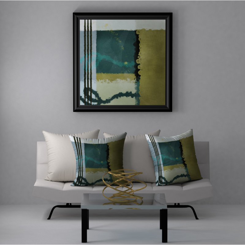 Fab Abstract Reversible Throw Pillow, 24" x 24"
