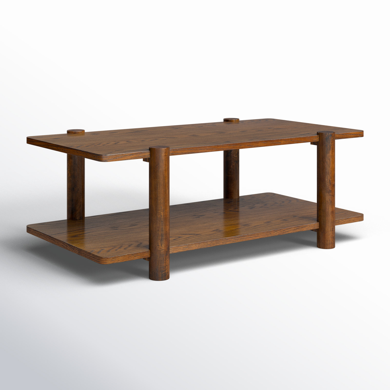Hepburn 48" Coffee Table, Medium Oak