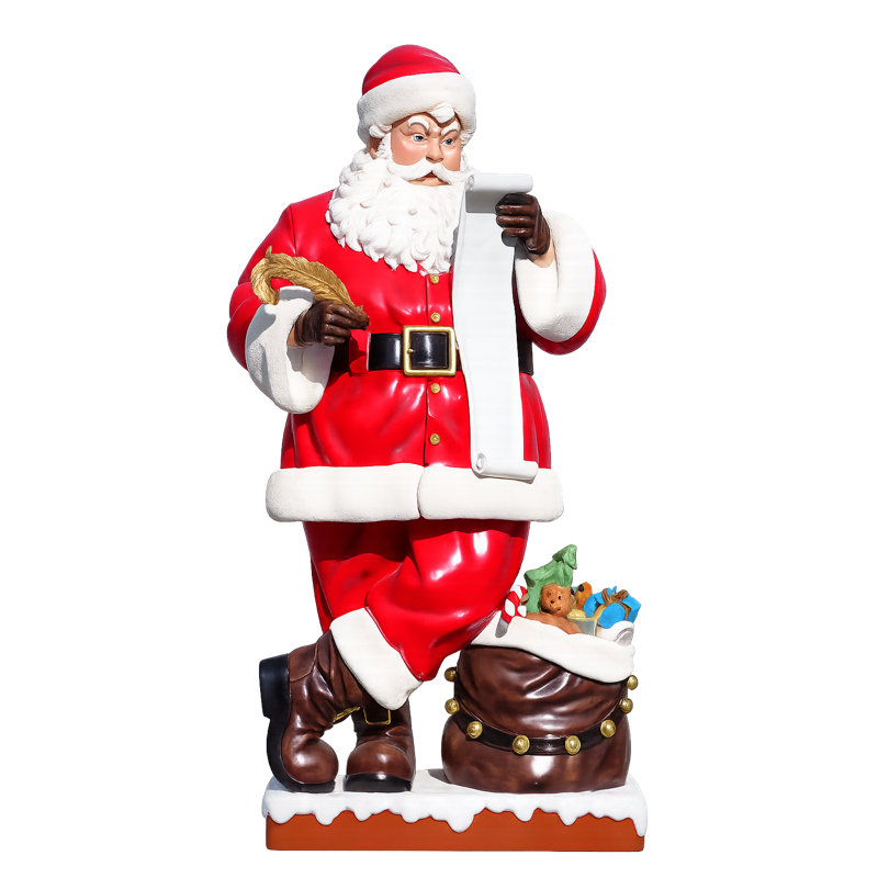 Le plus grand et le meilleur père Noël avec liste 9 pi