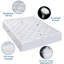 Surmatelas en coton matelassé Kamila avec passe-tringle de 8 à 21 po, rembourrage en duvet synthétique-181077893