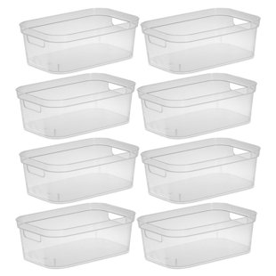 Straight Top Acrylic Container With Lid 16x10