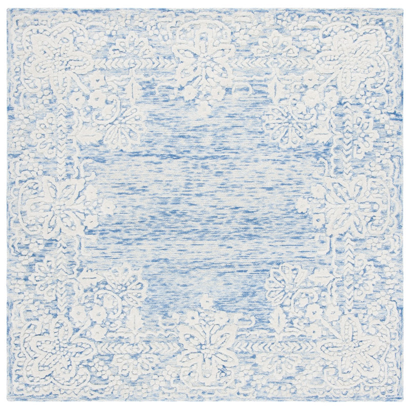 Ocala Hand Tufted Wool Oriental Rug, Square 6'