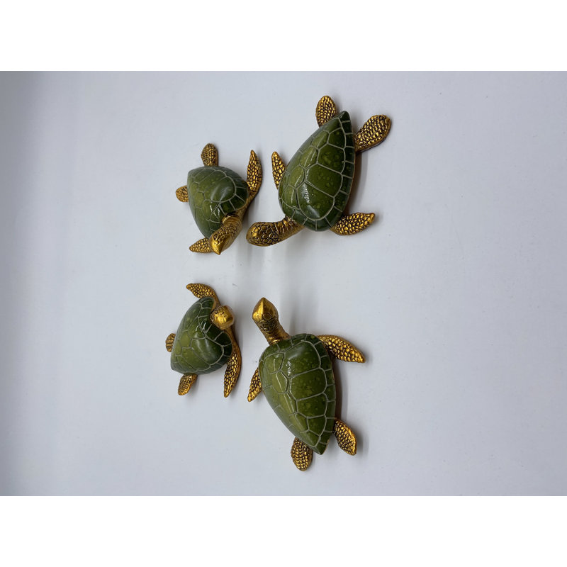 Ned Animals Figurines & Sculptures, Green/Gold