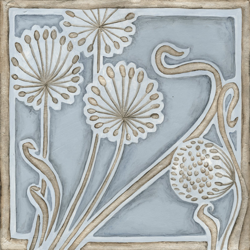 Silver Filigree II by Megan Meagher - Wrapped Canvas Painting, 91cm H x 91cm W x 3.8cm D