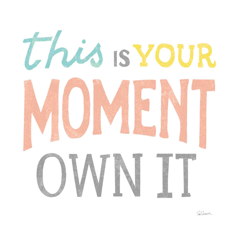 This Moment - Impression sur toile tendue, H 12 po x l 12 po, Non, Cadre flottant doré