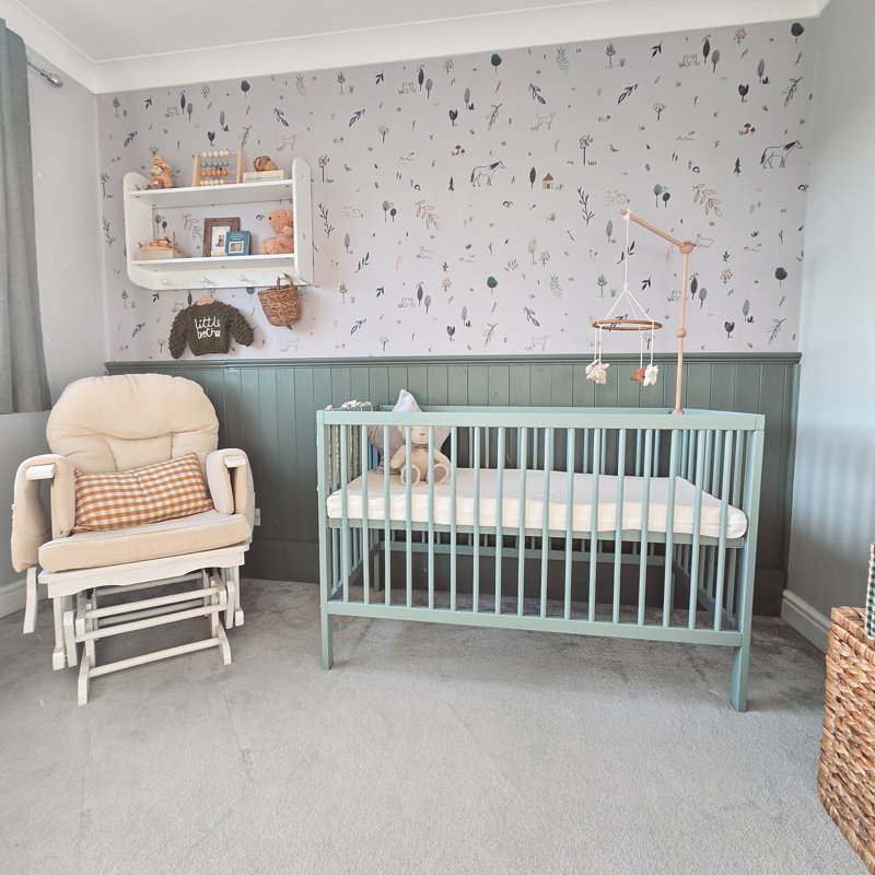 Mini Cot Bed, Stone Teal