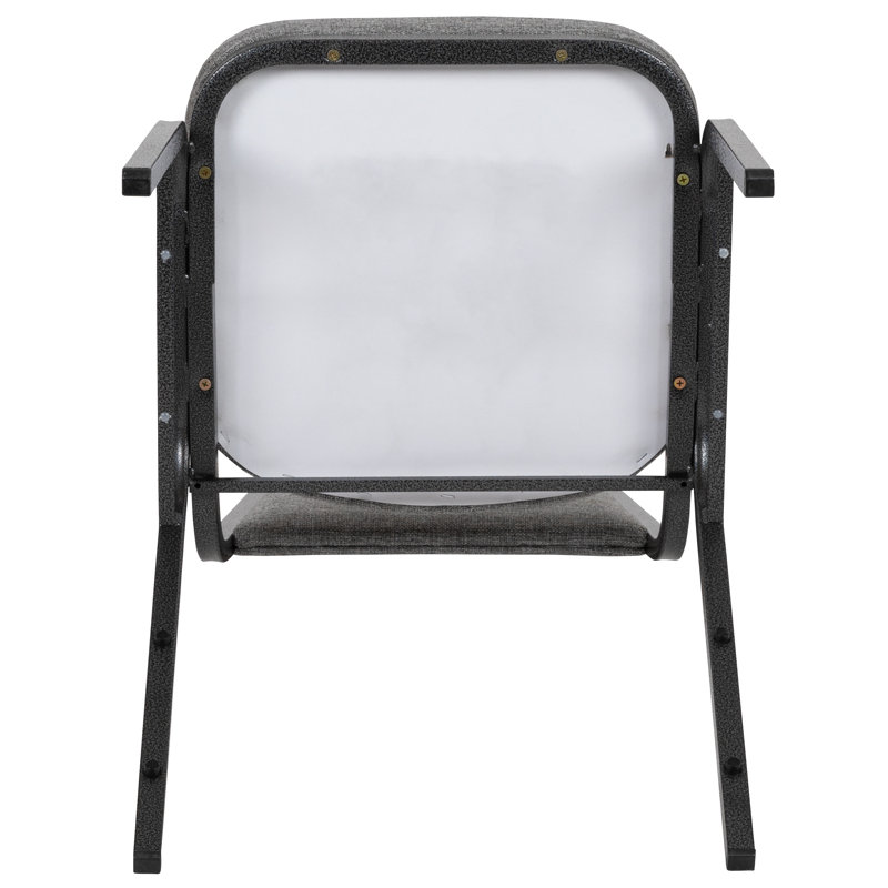 Gray Fabric and Metal Stacking Banquet Chair
