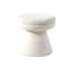 Tabouret décoratif 1Pc au design contemporain, tissu beige en peau de mouton, forme champignon, base piédestal, plateau rond pour style de vie principal, base en forme-1634760467