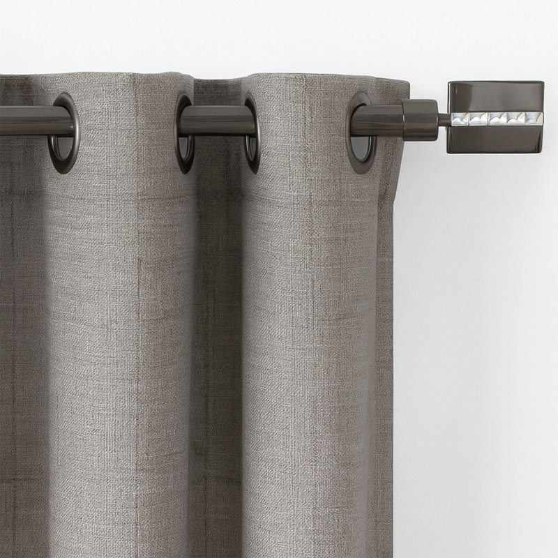 Tringle à rideaux simple extensible Excelsior, Graphite