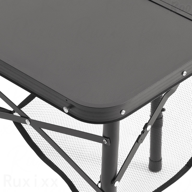 2Ft Folding Portable Camping Table Aluminum Outdoor Table Adjustable Height