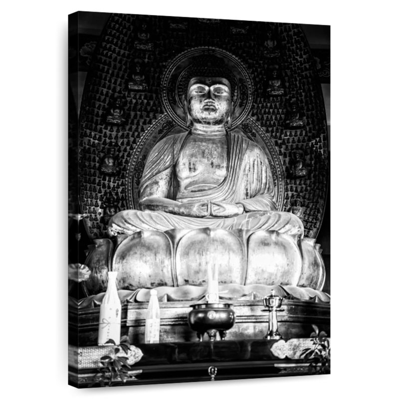 Adella Japanese Golden Buddha I, 36" H x 24" W