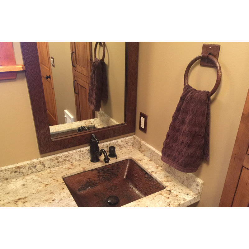 7" Hammered Copper Towel Ring