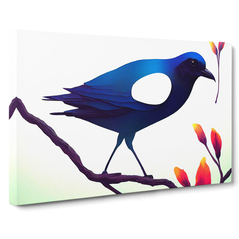 Modern Bird Art - Wrapped Canvas, 50cm H x 76cm W x 3cm D