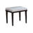 1Pc Vanity Stool With Sophistication, 8Mm Tempered Glass, 3Mm Mirror, 3 Drawers, Padded Stool, Grey Mix For Bedroom Grace,