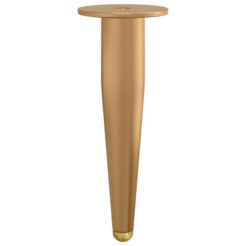 Vidaxl Standing Feet Gold Iron Furniture Home Accessory Tapered Legs Part