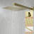Gold Complete Shower System With Rough In-Valve-125374868